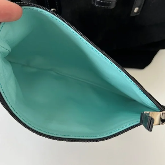 Tiffany & Co Reversible Black Suede/Leather Tote Bag (Small) - Picture 6 of 15
